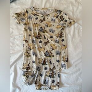 Charming Kids Pajama Set with Animal Friends